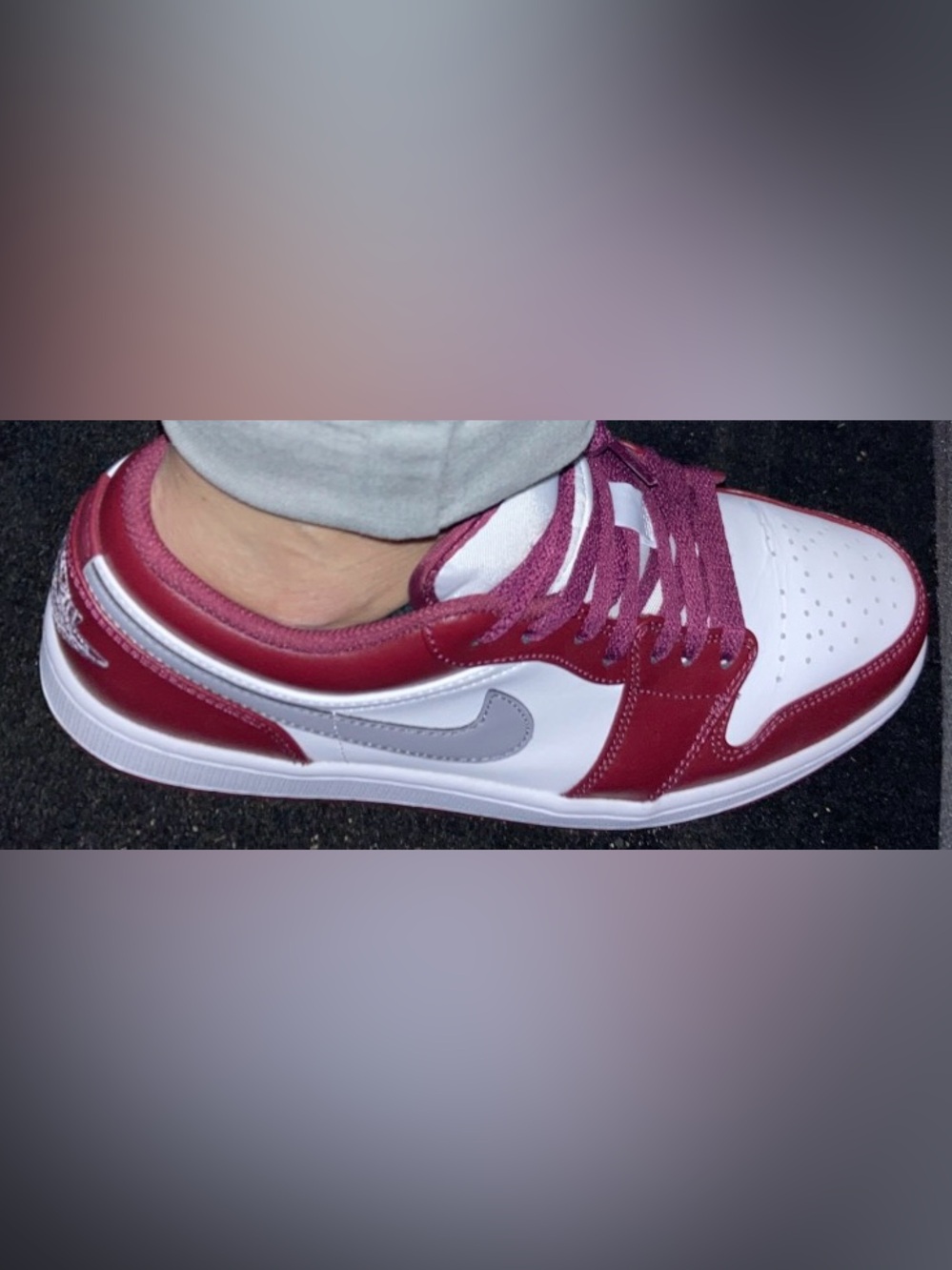 Nike Low-Top Sneakers in CherrywoodWhite/Cement Grey